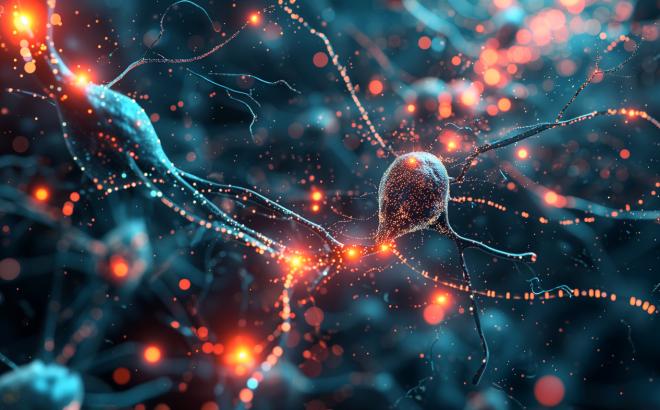 An abstract montage of interconnected neurons and circuit boards, symbolizing the networked and intelligent nature of modern businesses
