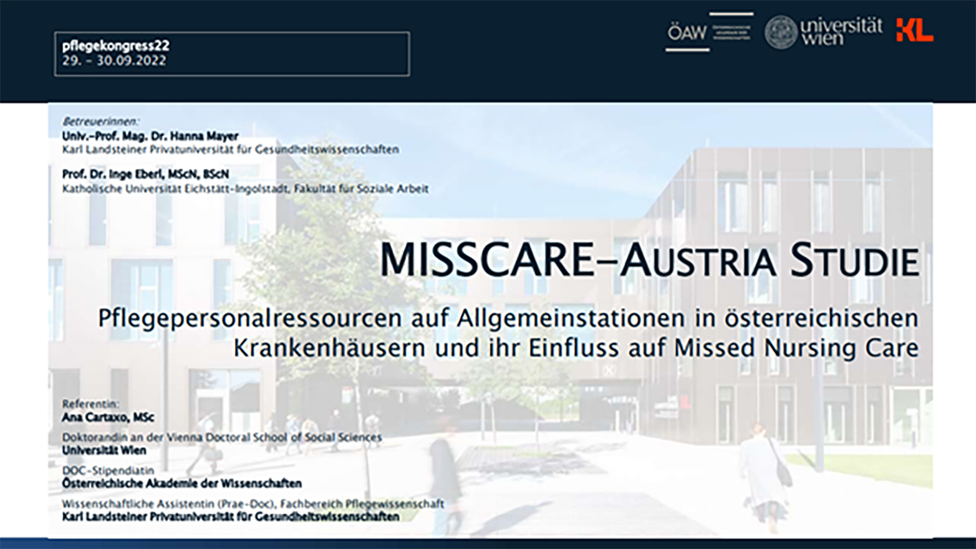 Forschung, Karl Landsteiner Privatuniversität, MissCare-Austria