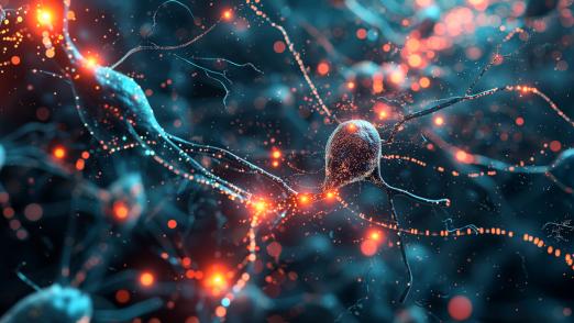 An abstract montage of interconnected neurons and circuit boards, symbolizing the networked and intelligent nature of modern businesses