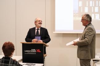 Rektor Univ.-Prof. Dr. Rudolf Mallinger und Univ.-Prof. Mag. Dr. Rüdiger Lohlker