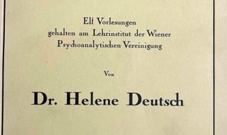 Helene Deutsch - Psycholanalyse der Neurosen